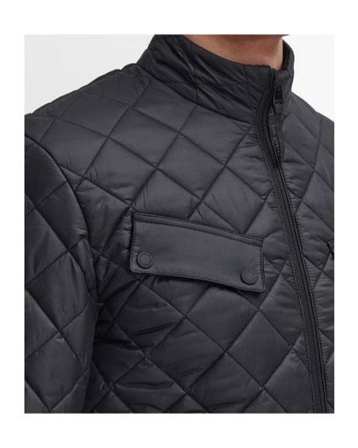 Barbour Blue Ariel Box Quilted Jacket for men