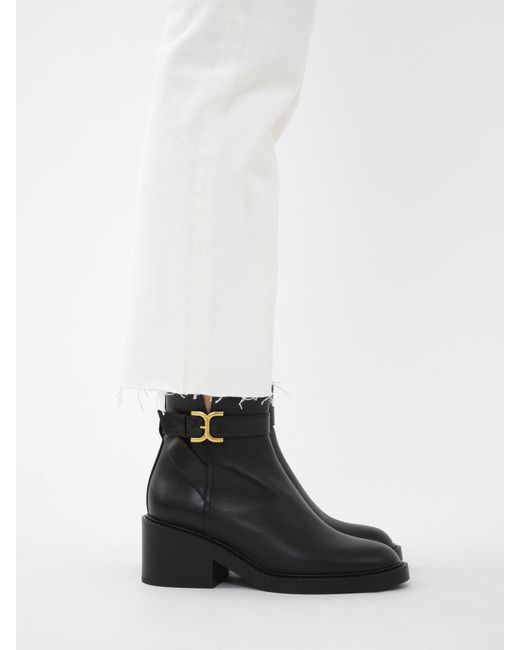 Chloé Black Chloé Marcie Heeled Ankle Boots