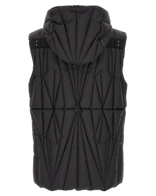 Moncler Black Moncler Rick Owens Geocamo Zipped Waistcoat for men