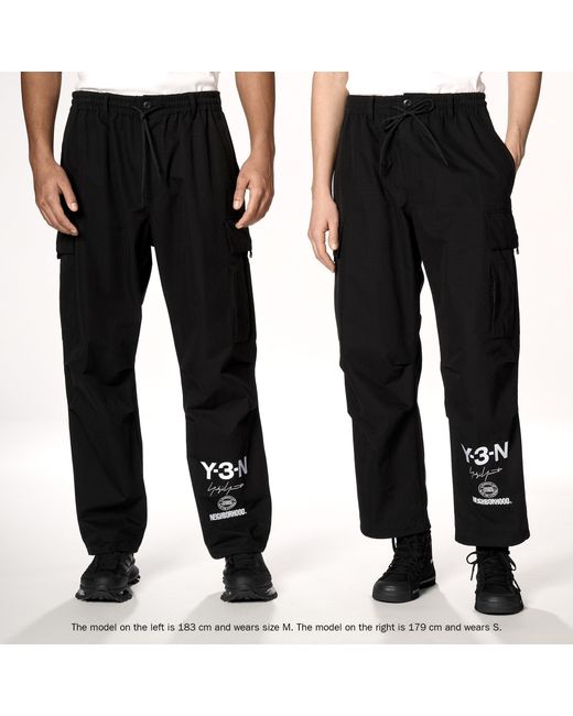 Y-3 Black Workwear Casual Pants for men