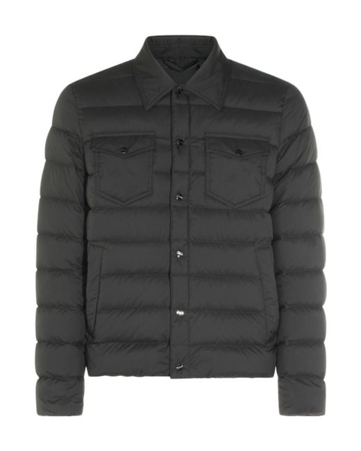 Herno Black Quilted Down Jacket for men