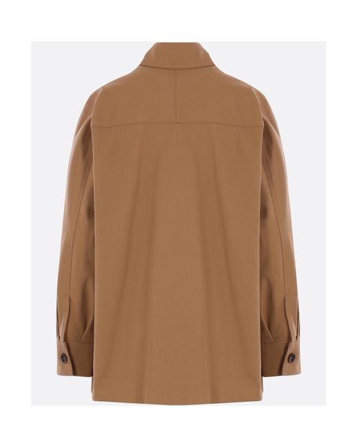 Max Mara Brown Button-Up Long-Sleeved Jacket