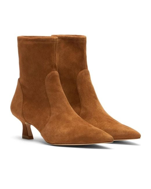 Stuart Weitzman Brown Vinnie Bootie 50