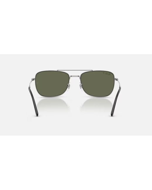Ray-Ban Green Polarized Square Sunglasses for men