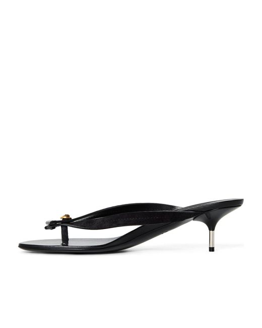 Versace Black Strappy Sandals