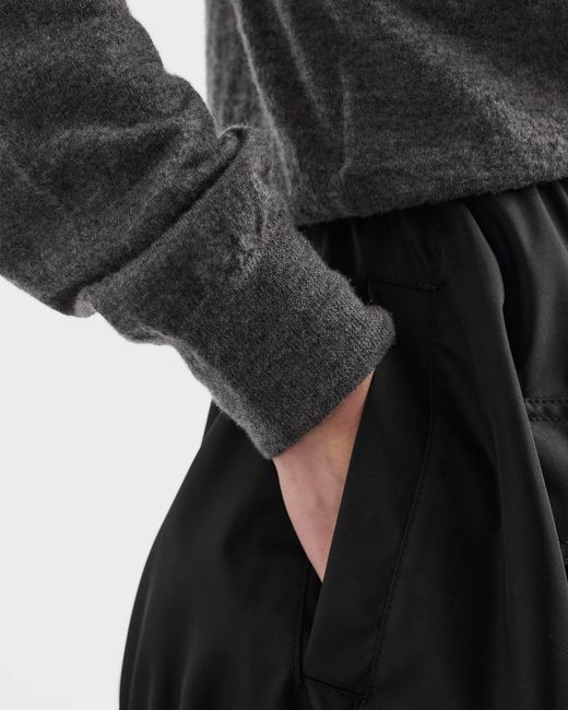 Prada Black Elasticated Waistband Midi Skirt
