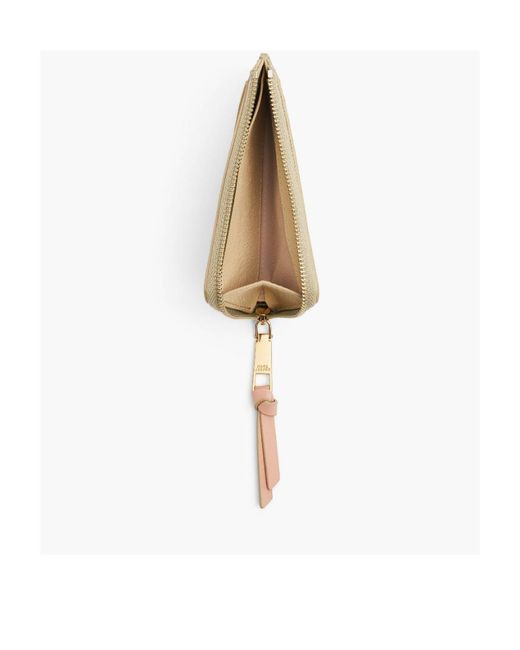 Marc Jacobs Natural Logo Motif Plaque Card Holder