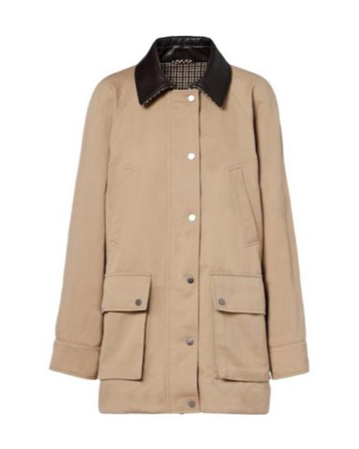 Brunello Cucinelli Natural Utility-Style Mid-Length Coat