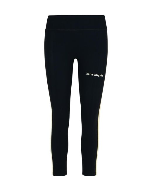 Palm Angels Black 'Training' Polyamide Blend Leggings