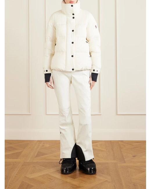 Moncler White Logo Track Pants