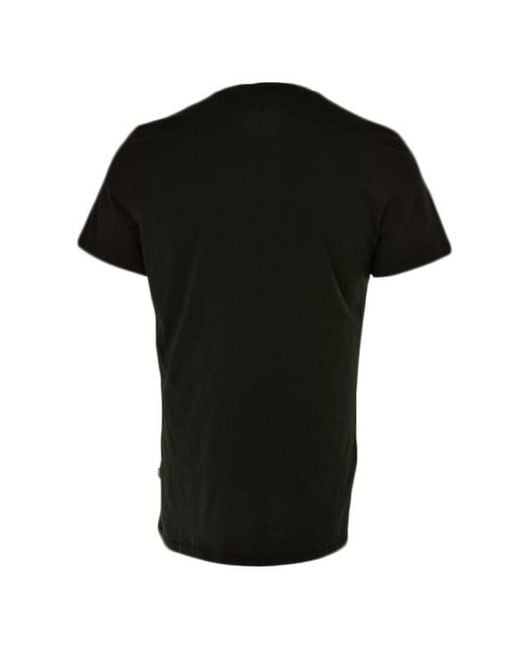 Just Cavalli Black Skull Printed Short-Sleeved T-Shirt for men