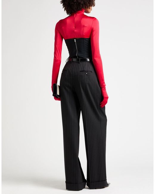 Dolce & Gabbana Red Solid Stretch Knit Top