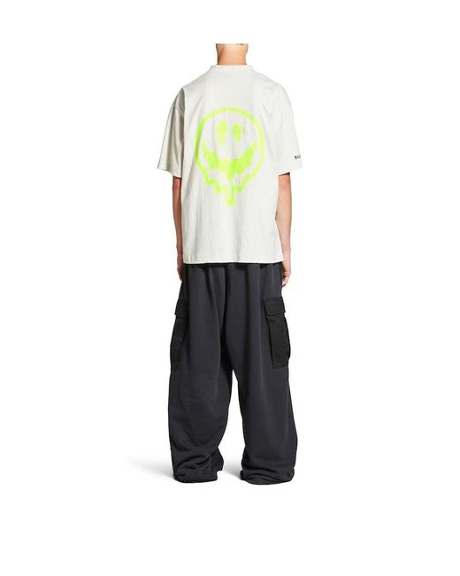 Balenciaga High There Dripley T-Shirt Medium Fit in White