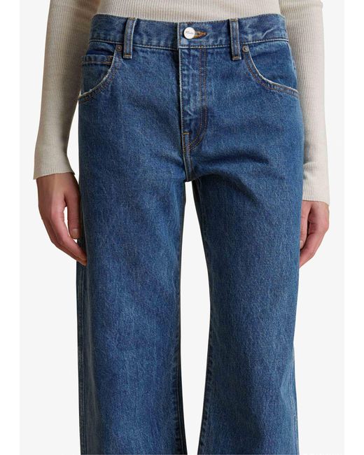 Khaite Blue Kerrie Straight-Leg Jeans