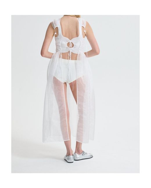 CECILIE BAHNSEN White Sleeveless Dress
