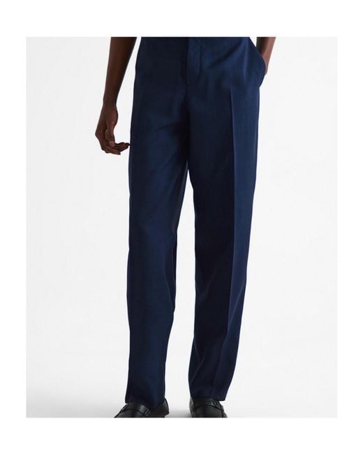 Fendi Blue Versatile Straight-Leg Casual Pants for men