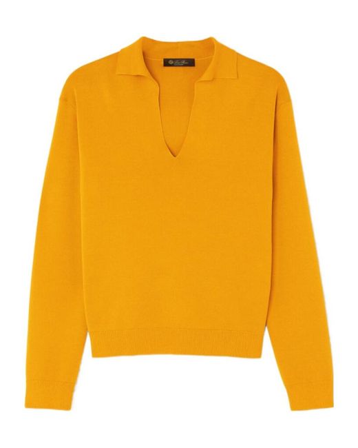 Loro Piana Yellow Siena Polo Shirt