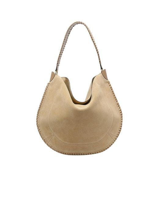Isabel Marant Natural Oskan Hobo Shoulder Bag