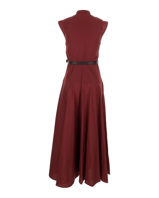 Max Mara Red Dress, Cotton