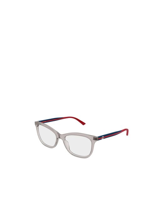 Gucci White Eyewear Rectangle Frame Glasses