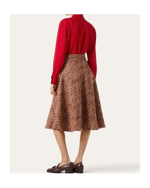 Loro Piana Brown Amely Skirt