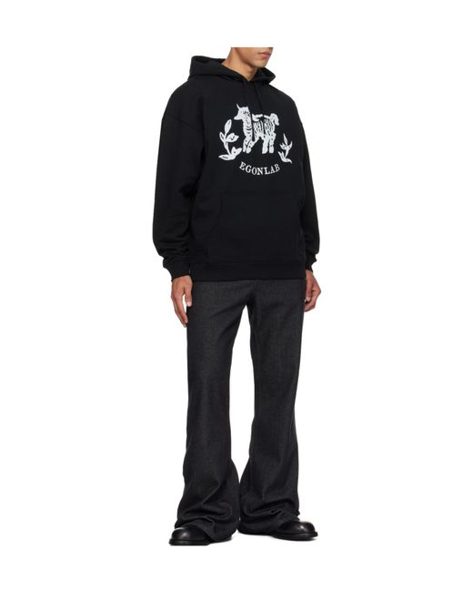 Egonlab Black Moutono Hoodie for men