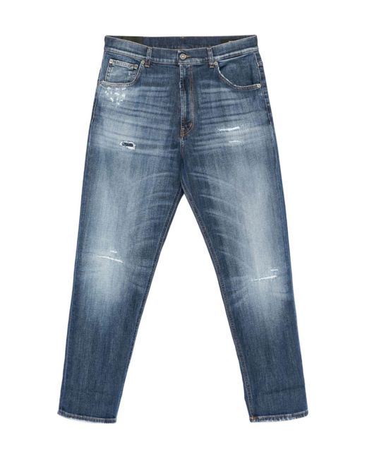 Dondup Blue Belt Loop Jeans for men