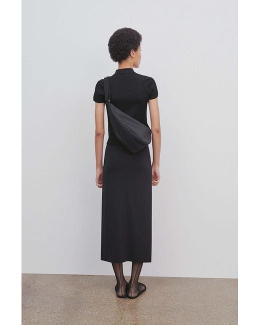 The Row Black Alania Plain Skirt