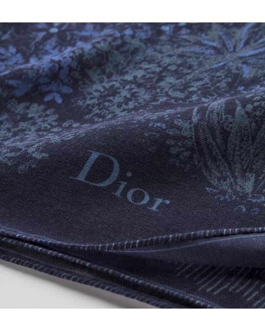 Dior Blue Charming Garden Shawl
