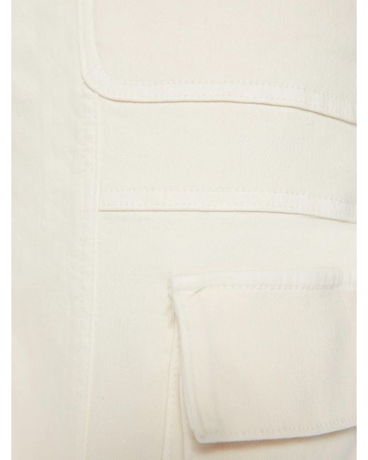 Mother White High-Waisted Work Casual Pants