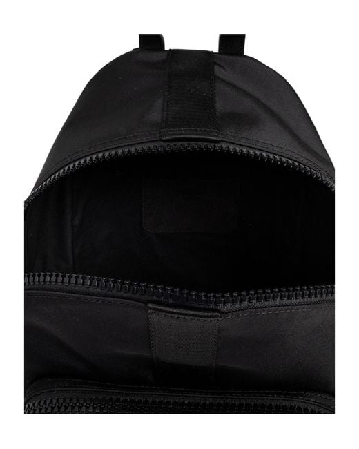 Moschino Black Logo Detailed Zipped Backpack for men