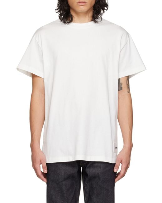 Jil Sander White 3-Pack Short-Sleeved T-Shirt Set for men