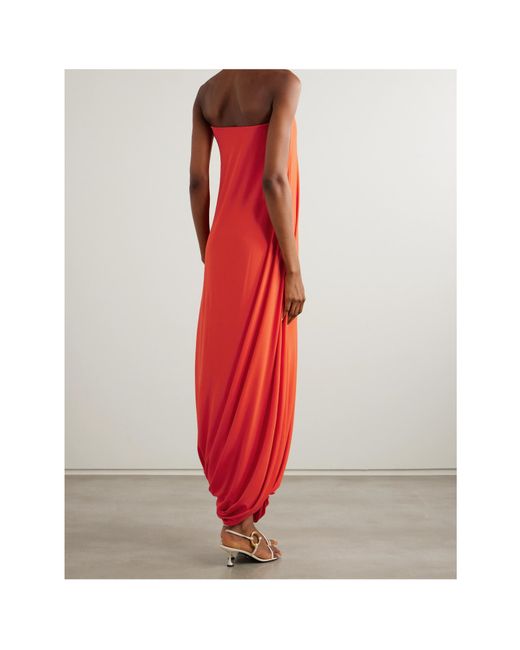 TOVE Red Eula Pleated Dress