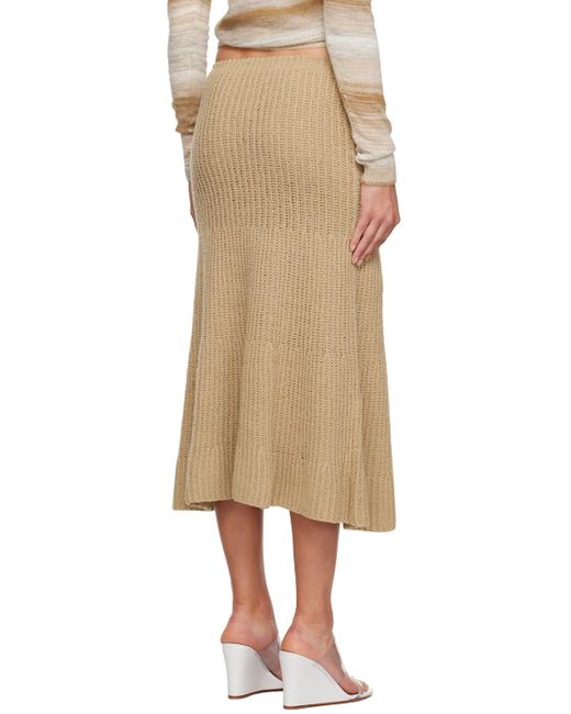 GIMAGUAS Natural Isola Midi Skirt