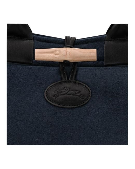 Longchamp Blue Le Roseau L Tote Bag