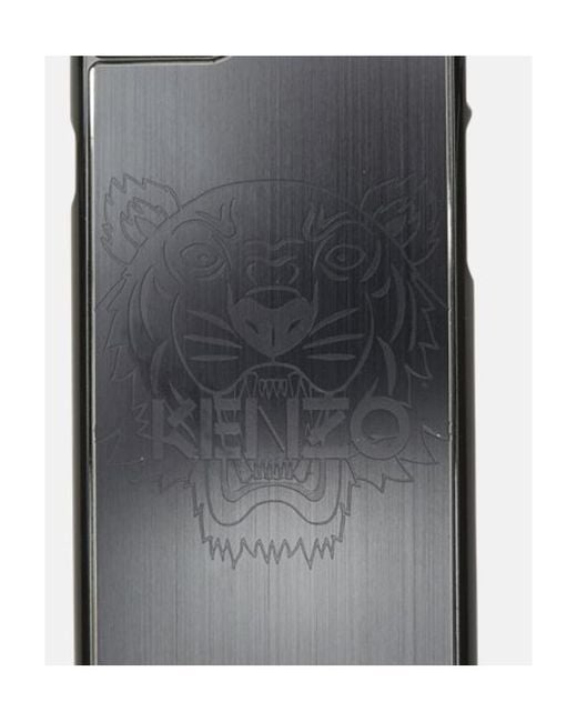 KENZO Gray Tiger Head Mobile Phone Case for men
