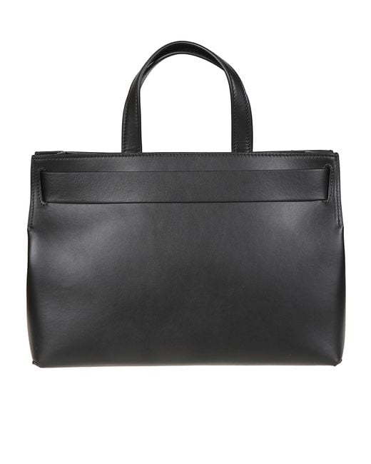 Lancel Black Angele Medium Tote Bag