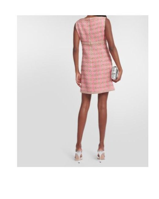 Giambattista Valli Pink Tweed Minidress