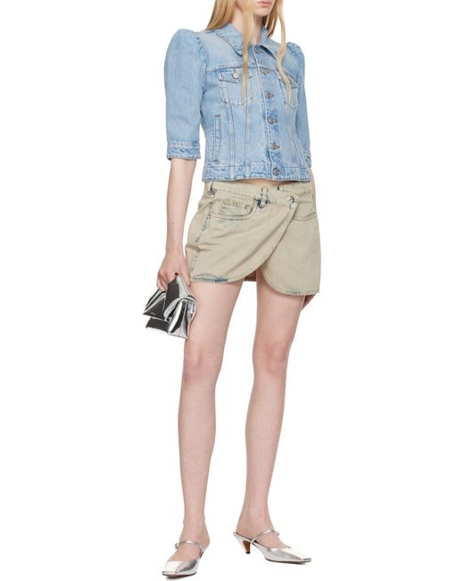 Coperni Natural Denim Mini Skirt