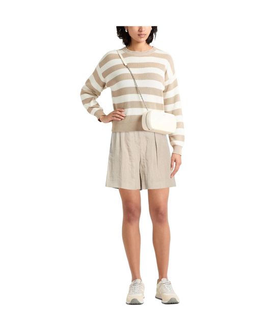 Max Mara Natural Solid Color Shorts