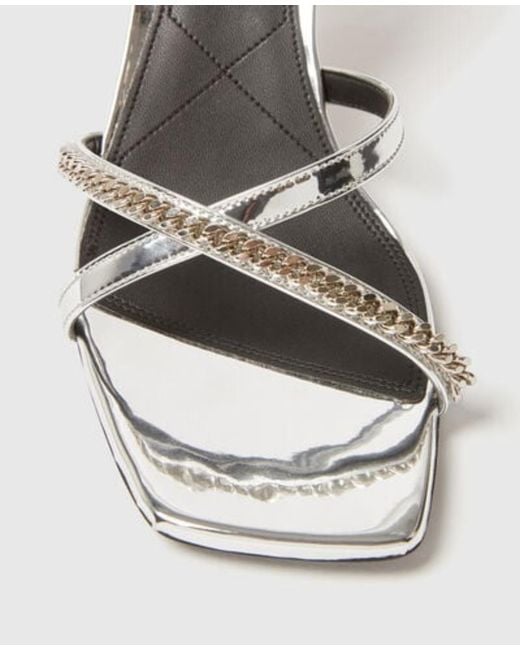 Stella McCartney Elsa Metallic Heeled Sandals