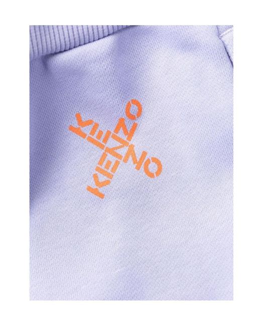 KENZO Blue Logo Sweatpants