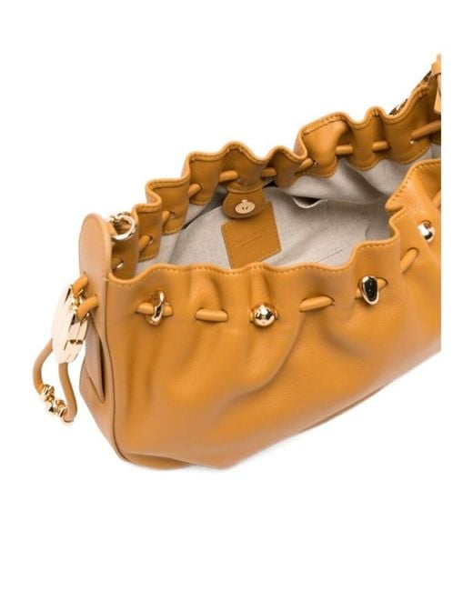Zimmermann Metallic Pleated Shoulder Bag