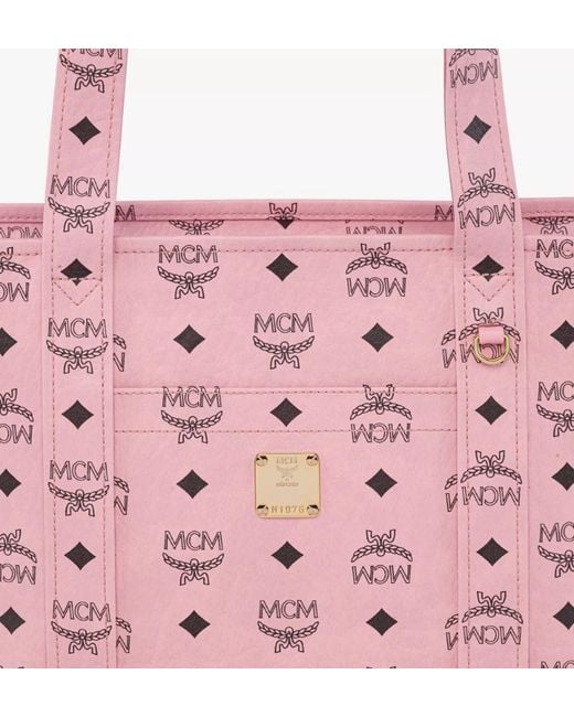 MCM Pink Large Aren Shopper Bag