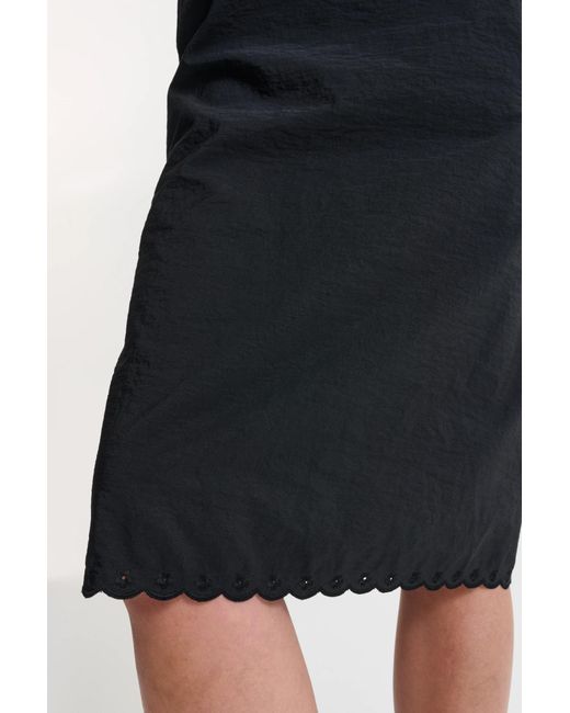 CECILIE BAHNSEN Black Cbbria Embroidered Taffeta Skirt