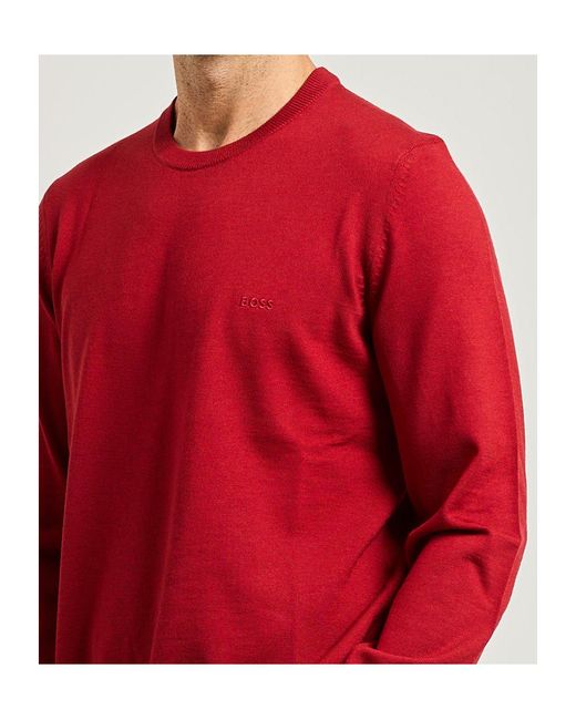 Boss Red Crew Neck Sweater for men