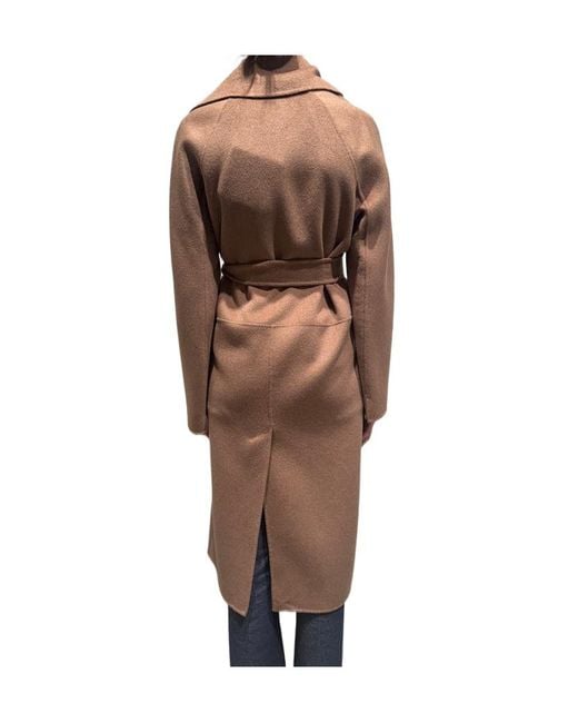 Max Mara Brown Long-Sleeved Coat