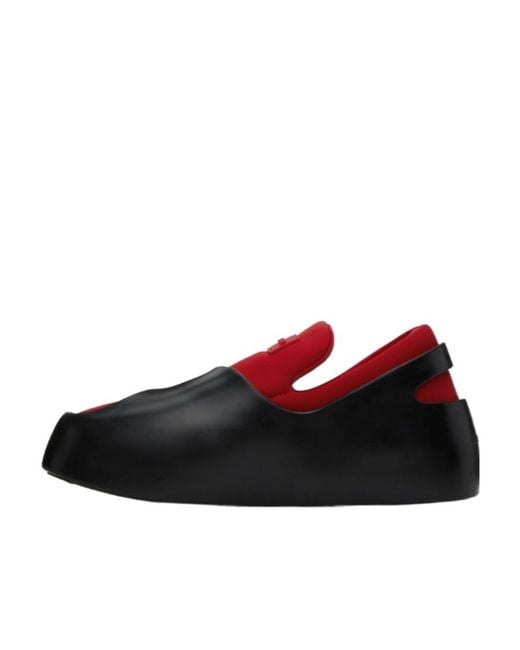 Ferragamo Red Hybrid Logo-Patch Panelled Sneakers for men