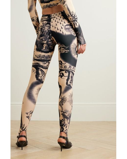Jean Paul Gaultier Black Elastic Waist Leggings