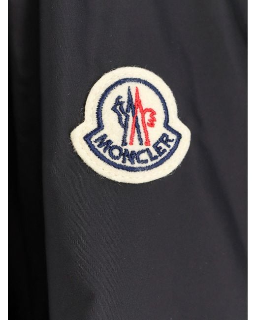 Moncler Black Mesh Panelled Zip-Up Hooded Jacket
